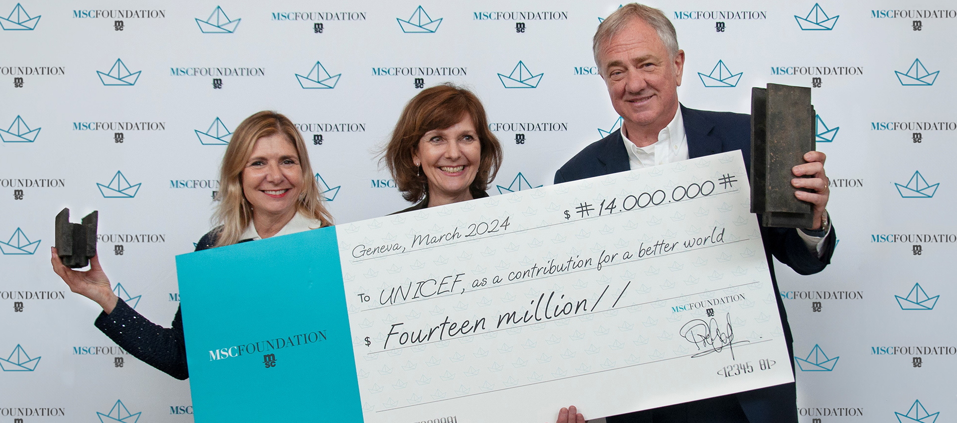 $14 Million raised for UNICEF | MSC Foundation
